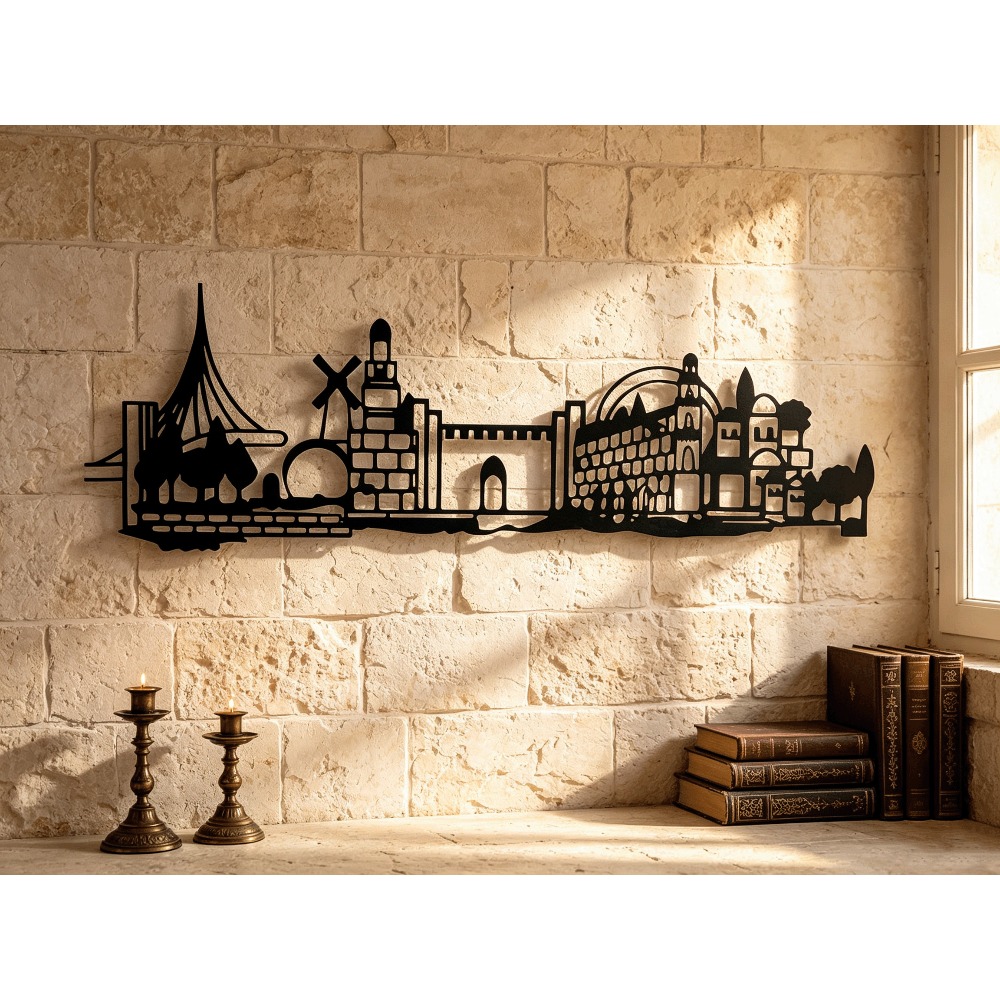 Home Decor In - CIFBUY 메탈 벽 장식 예루살렘 스카이라인