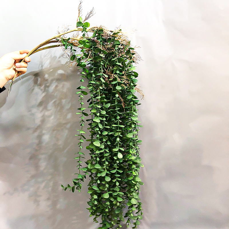 Rattan Plant Basket - 104cm 가짜 유칼립투스 등나무 인공 식물