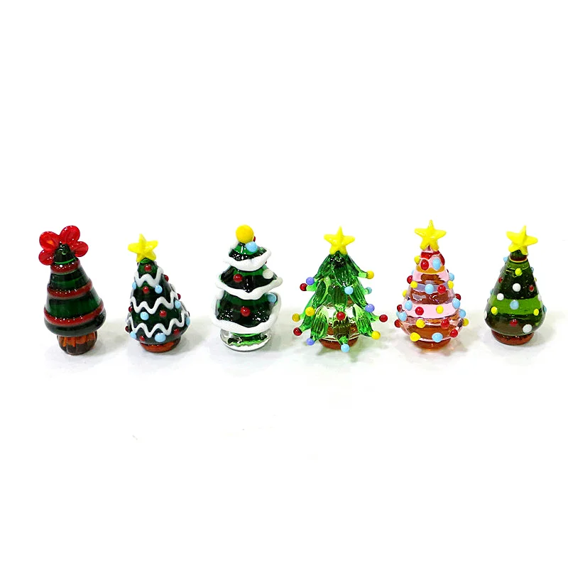 Home Xmas Decor Ideas - 커스텀 귀여운 무라노 유리 크리스마스 트리