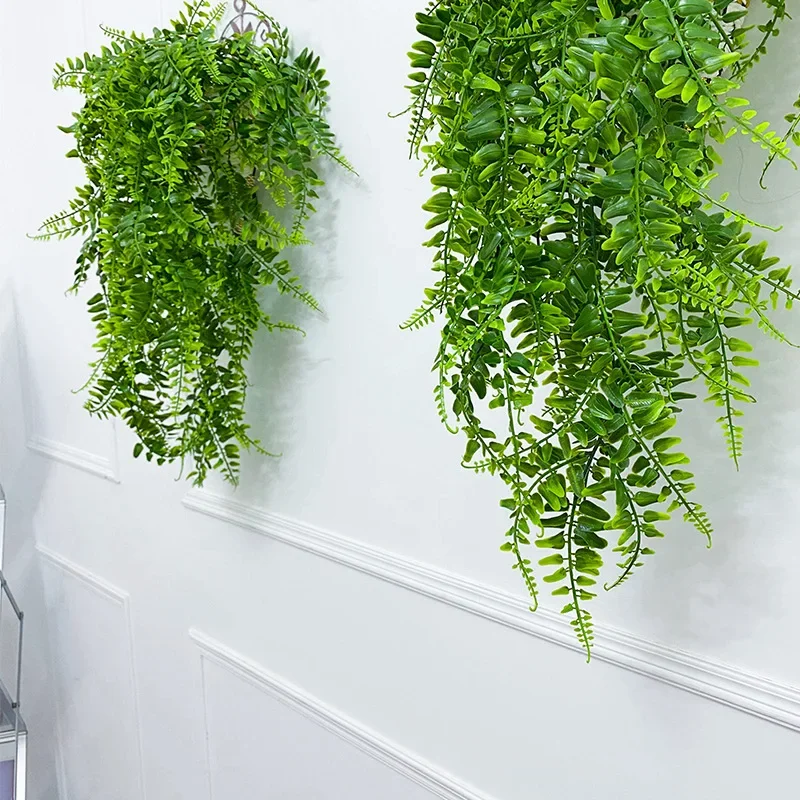 Rattan Plant Basket - 인공 매달려 식물 32 인치 가짜