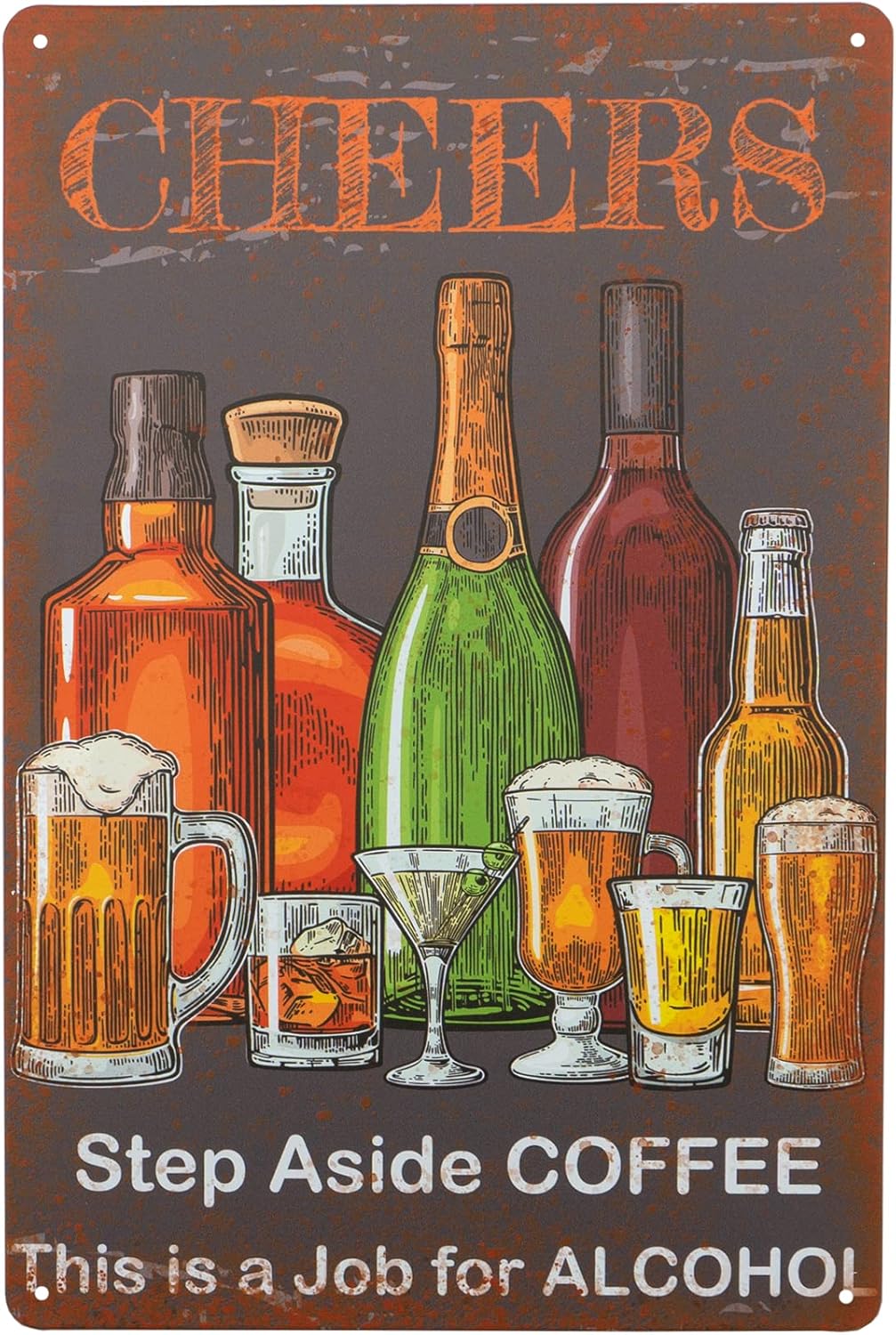 Home Decor Jobs - 바 사인 빈티지 금속 사인,CHEERS Step