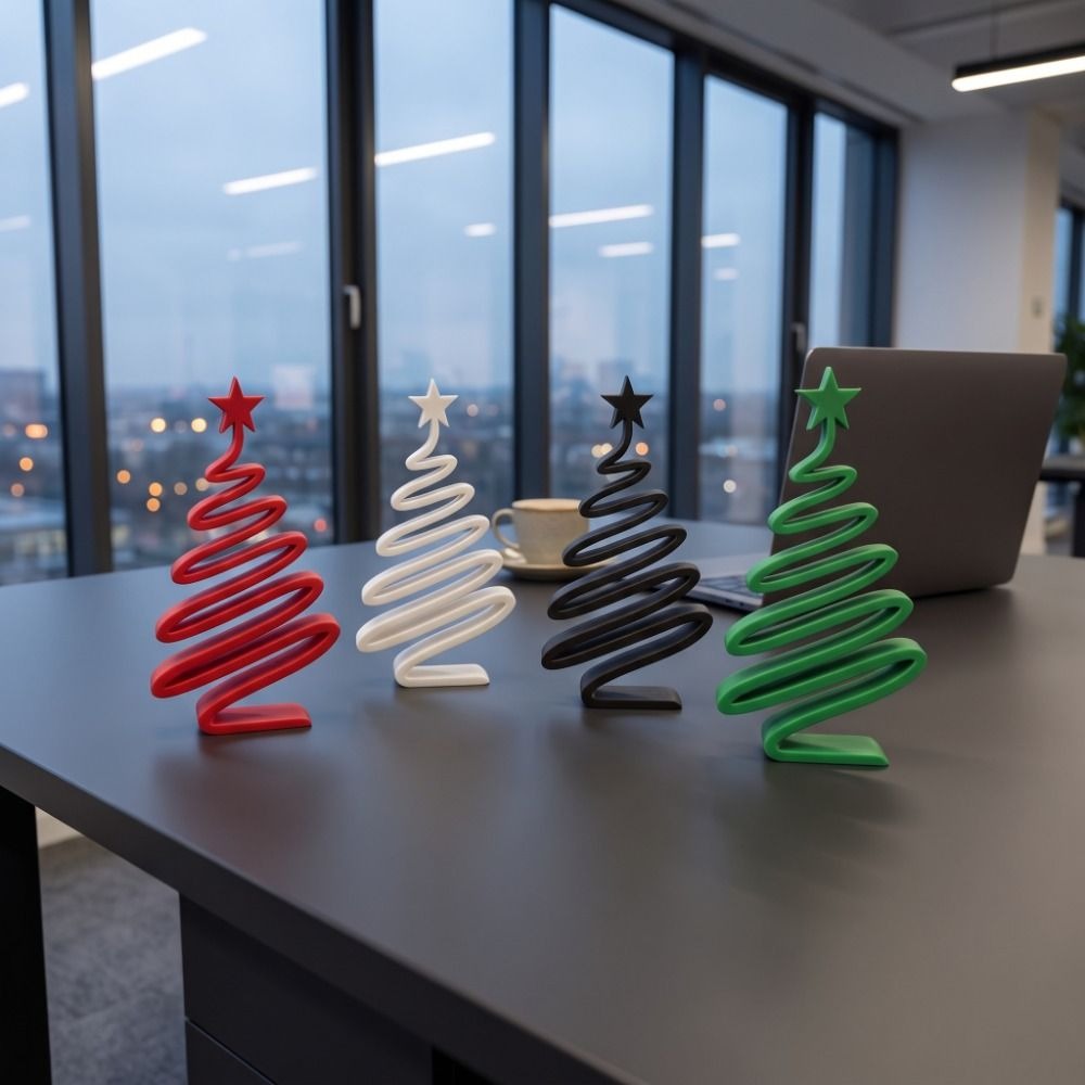 간단한 3D 프린팅 크리스마스 장식품 나선형 예술적 크 - Home Xmas Decor Ideas 리뷰 및 가격