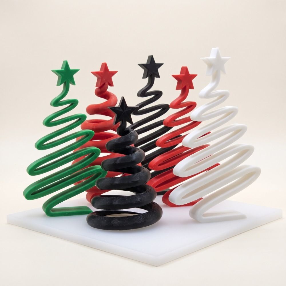 간단한 3D 프린팅 크리스마스 장식품 나선형 예술적 크 - Home Xmas Decor Ideas 리뷰 및 가격
