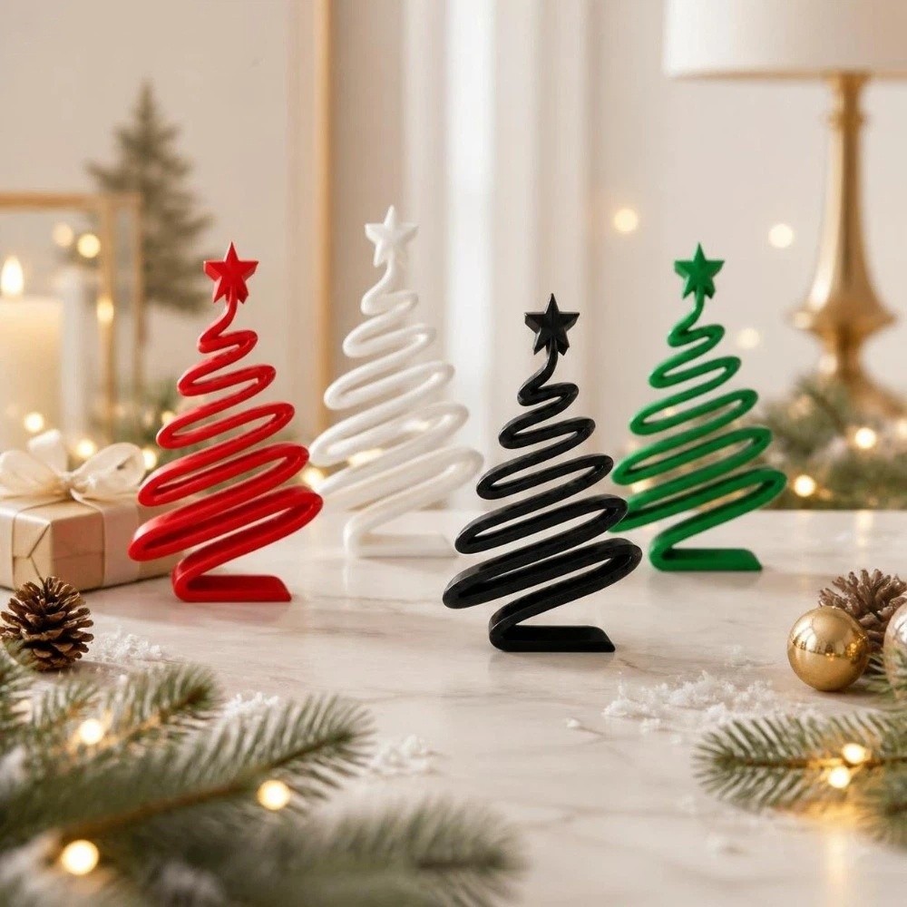 간단한 3D 프린팅 크리스마스 장식품 나선형 예술적 크 - Home Xmas Decor Ideas 리뷰 및 가격