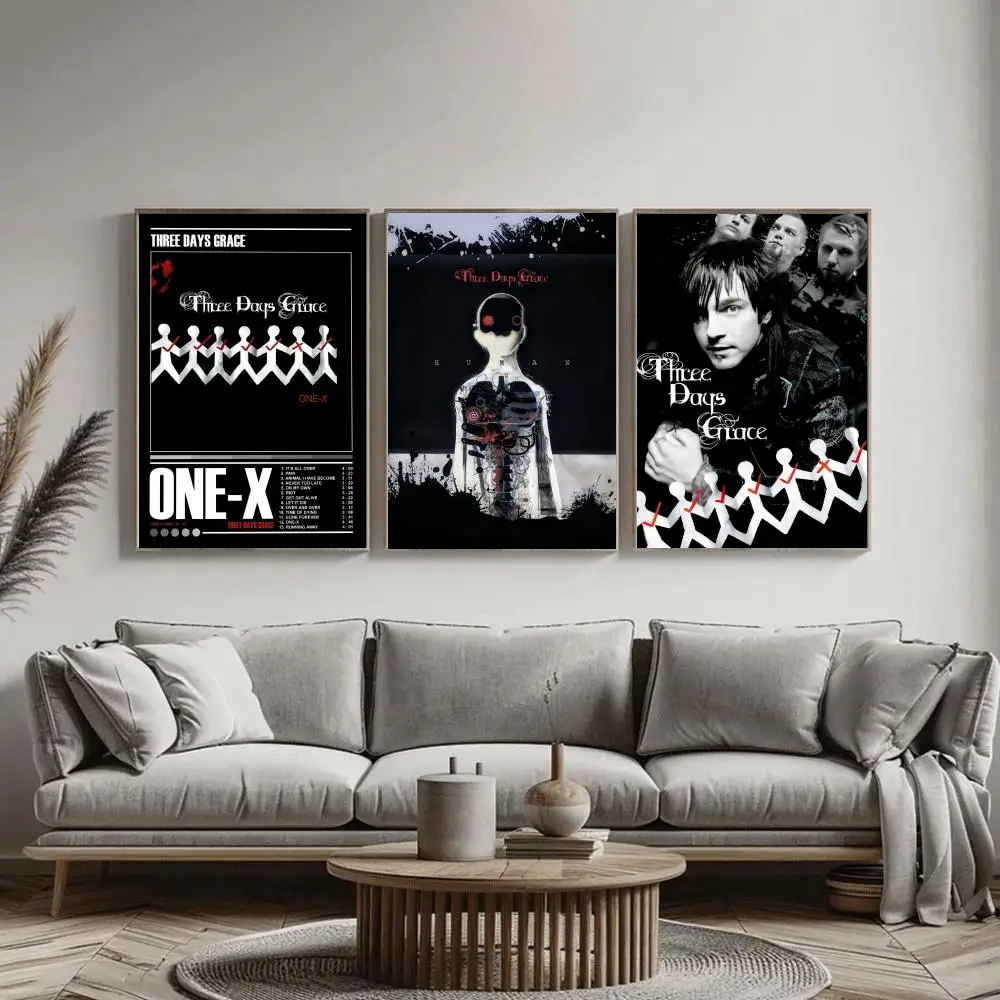 록 밴드 T-three days G-grace 포스터  - Home Decor Living Room Ideas 리뷰 및 가격
