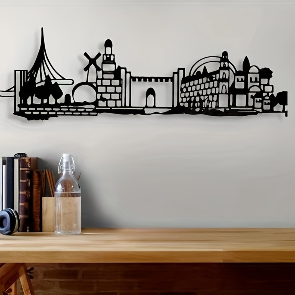 CIFBUY 메탈 벽 장식 예루살렘 스카이라인 데코 빈 - Home Decor In 리뷰 및 가격