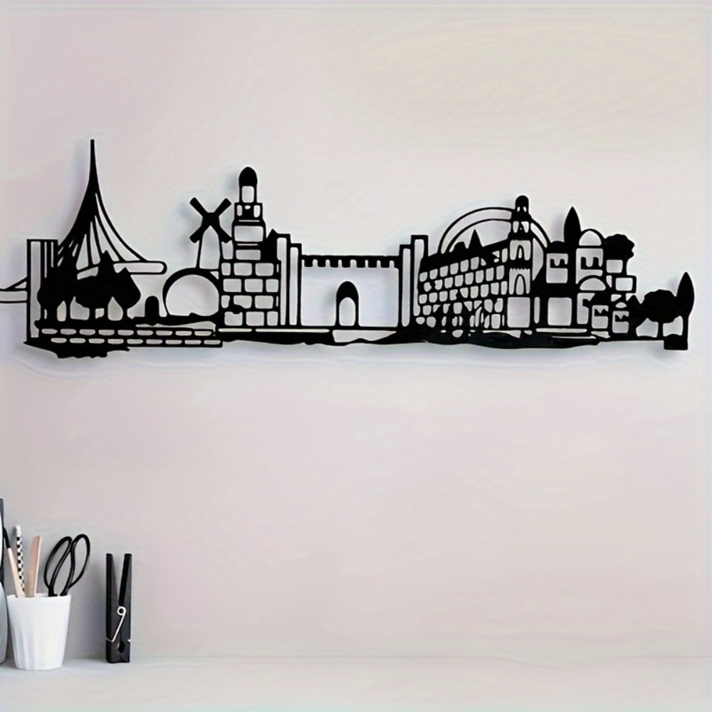 CIFBUY 메탈 벽 장식 예루살렘 스카이라인 데코 빈 - Home Decor In 리뷰 및 가격