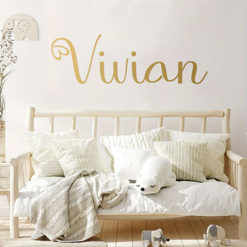 맞춤형 하트 모양 이름 캘리그라피 벽 스티커 1개, 어 - Home Decor Wall Stickers 리뷰 및 가격