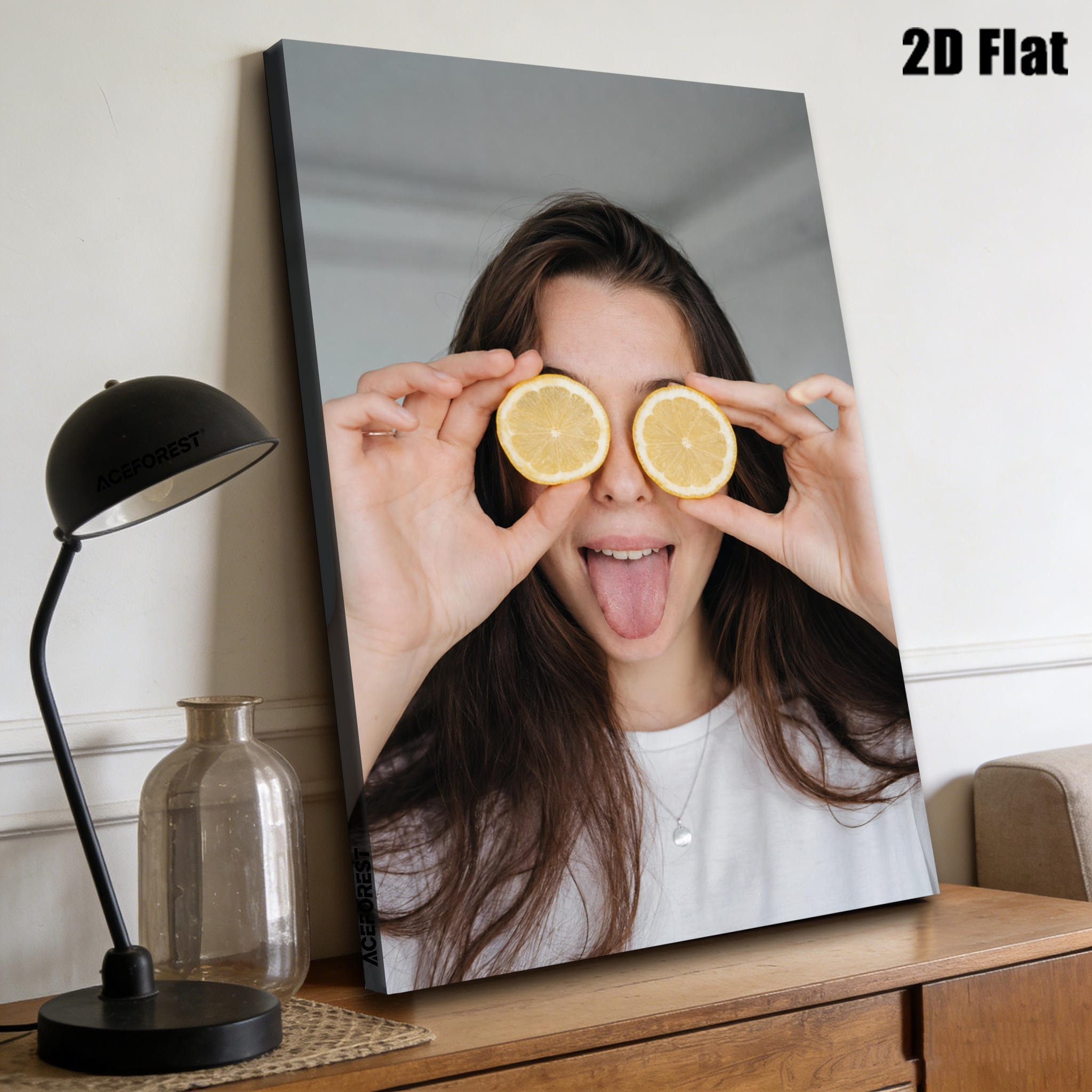 맞춤형 2D 가족 초상화 캔버스, 개인 사진으로 제작된 - Home Decor Fabric 리뷰 및 가격