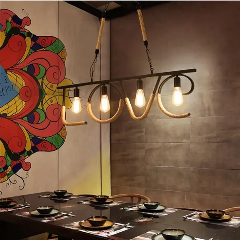 산업 소박한 펜던트 조명, 대마 로프 실내 램프 파라  - Rope Light Decoration 리뷰 및 가격
