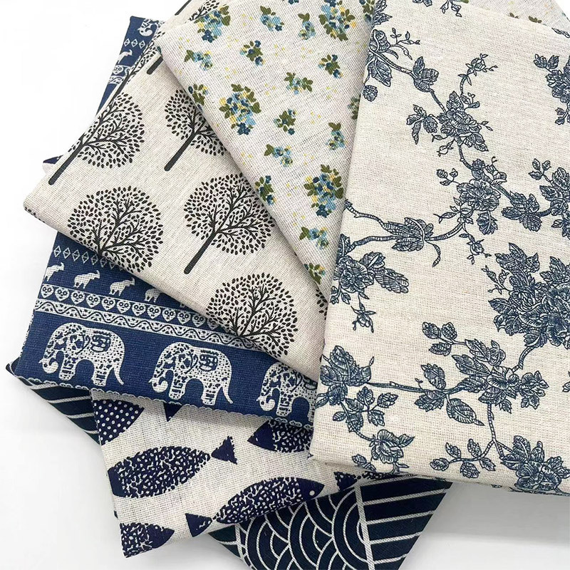 레트로 보헤미안 플로럴 코튼 린넨 혼방 원단, 테이블보 - Home Decor Fabric 리뷰 및 가격