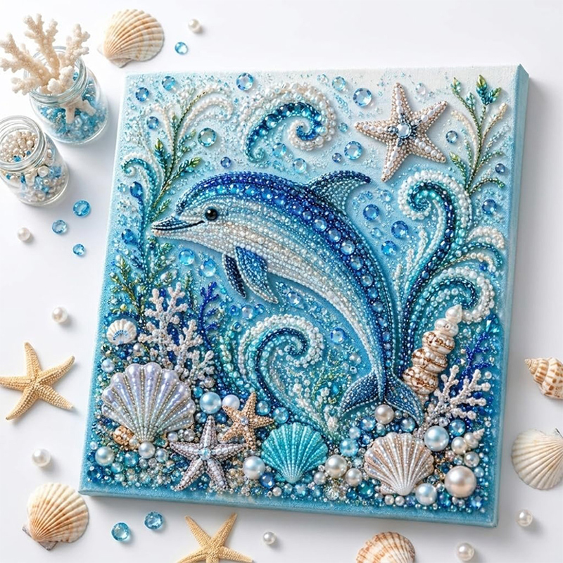 바다 테마 진주 아트 DIY 키트 문어 물결 3D 진주 - Home Decor Nautical 리뷰 및 가격