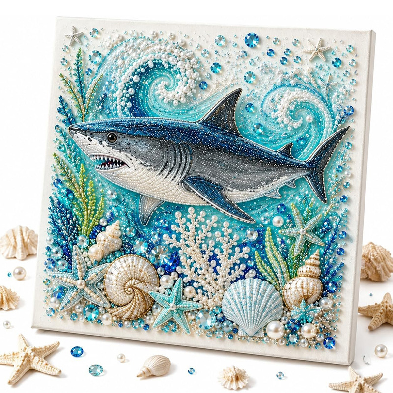 바다 테마 진주 아트 DIY 키트 문어 물결 3D 진주 - Home Decor Nautical 리뷰 및 가격