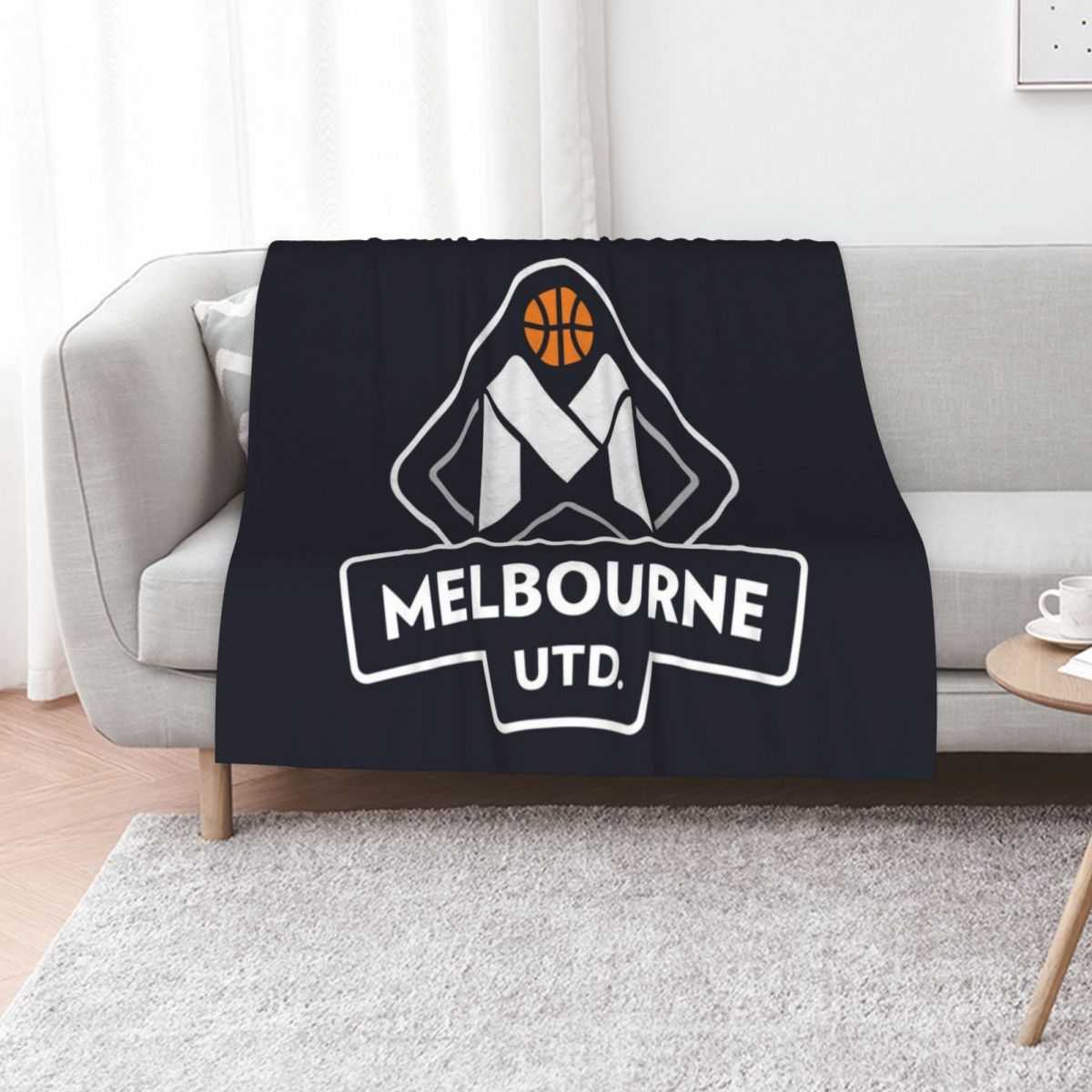 멜버른 유나이티드 무늬의 부드러운 담요, 소파용, 캠핑 - Home Decor Melbourne 리뷰 및 가격