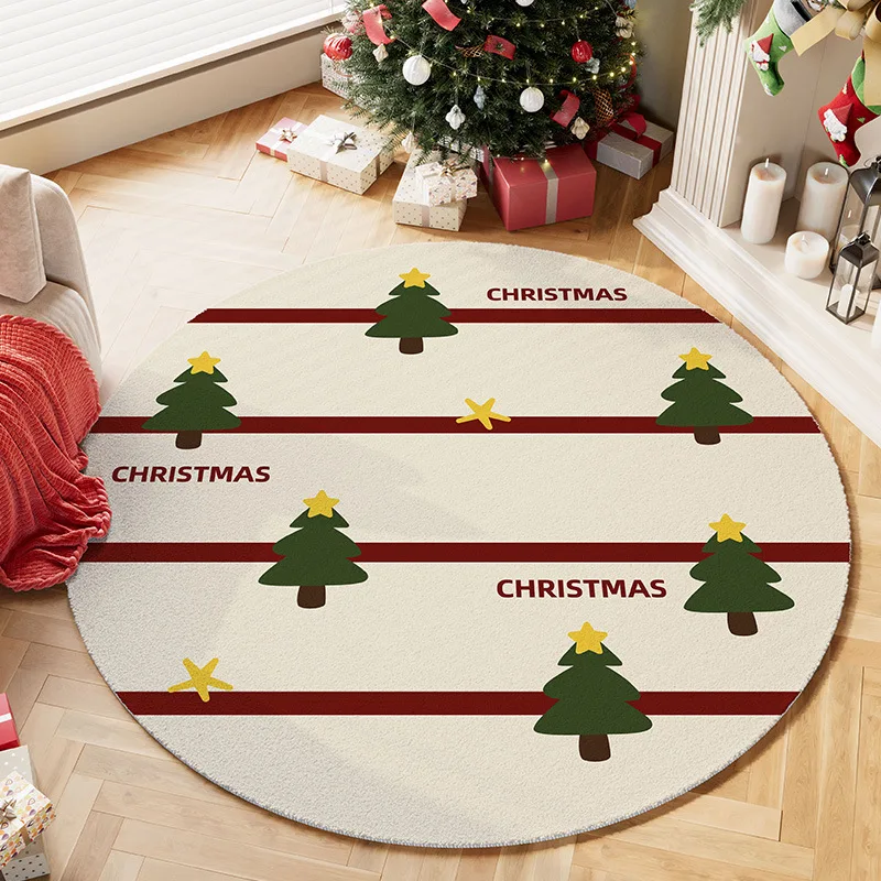 라운드 러그 – 거실을 위한 아늑한 휴일 홈 데코, 완 - Home Xmas Decor Ideas 리뷰 및 가격