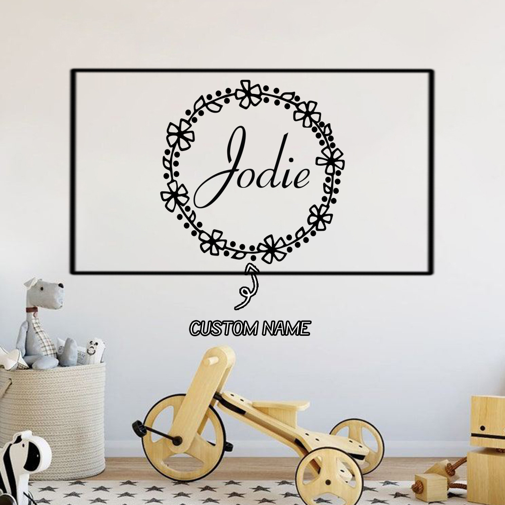 1PC 사랑스러운 화환 사용자 정의 텍스트 홈 장식 액 - Home Decor Wall Stickers 리뷰 및 가격