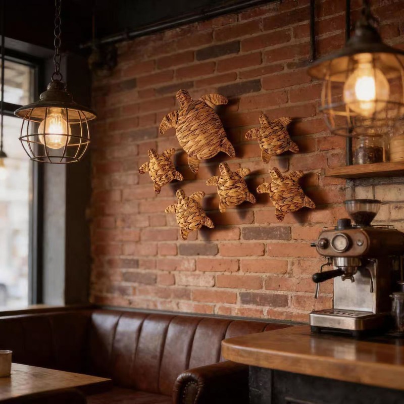수제 크로셰 거북이 벽걸이 보헤미안 바다거북 장식, 휴 - Home Decor Nautical 리뷰 및 가격