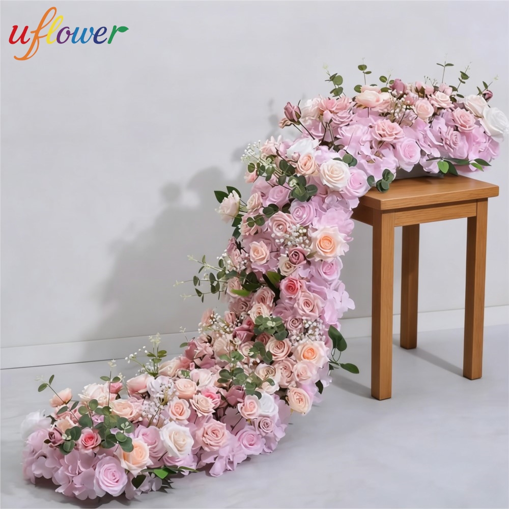 Uflower 조화 꽃줄 장식 웨딩 장식 꽃 배경 테이 - Home Decor Event 리뷰 및 가격