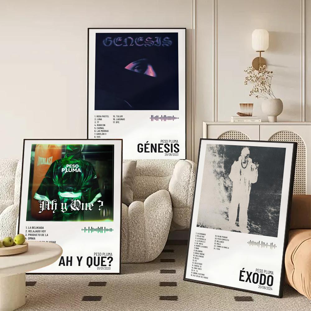 P-Peso P-Pluma 앨범 포스터 HD 벽 스티커 - Home Decor Living Room Ideas 리뷰 및 가격