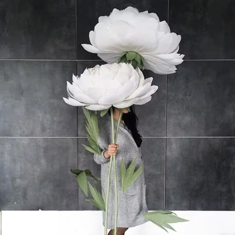 결혼식용 수제 종이 꽃 모란, 결혼 배경 장식, 거대한 - Home Decor Event 리뷰 및 가격