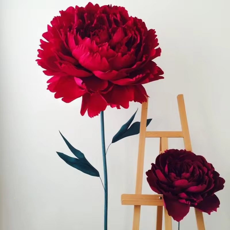 결혼식용 수제 종이 꽃 모란, 결혼 배경 장식, 거대한 - Home Decor Event 리뷰 및 가격