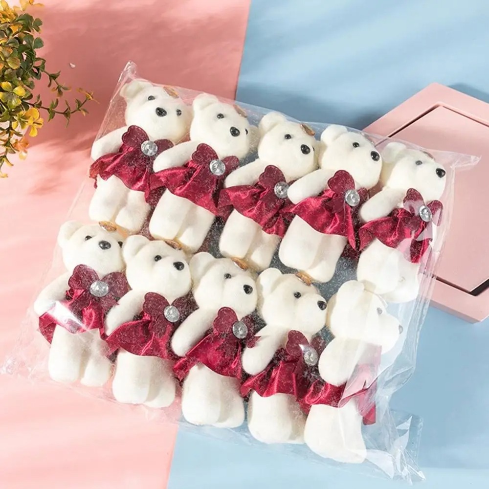 10pcs 꽃다발 곰 아이스크림 다이아몬드 곰 발렌타인 - Home Decor Flowers 리뷰 및 가격