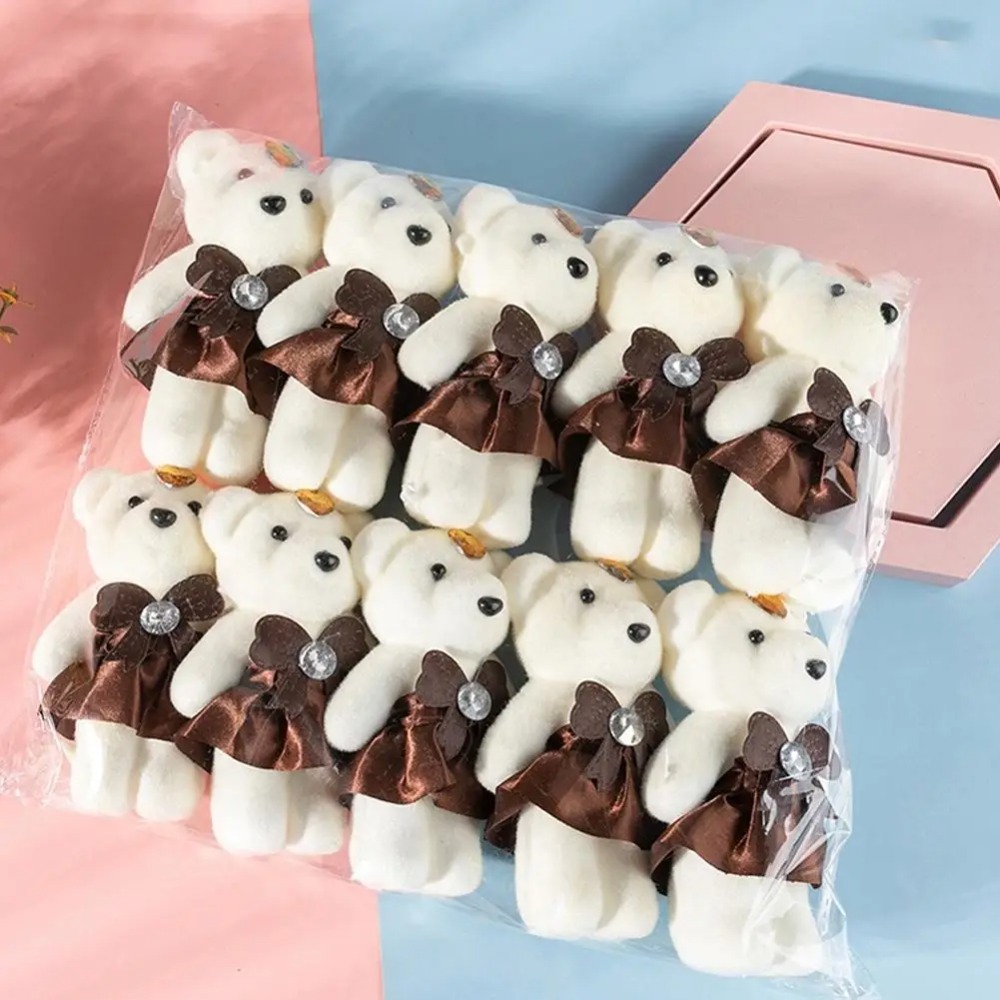 10pcs 꽃다발 곰 아이스크림 다이아몬드 곰 발렌타인 - Home Decor Flowers 리뷰 및 가격