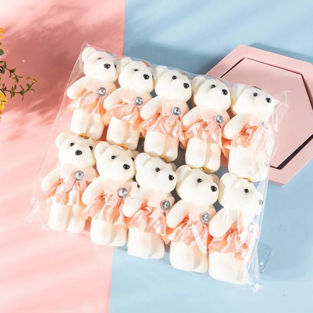 10pcs 꽃다발 곰 아이스크림 다이아몬드 곰 발렌타인 - Home Decor Flowers 리뷰 및 가격