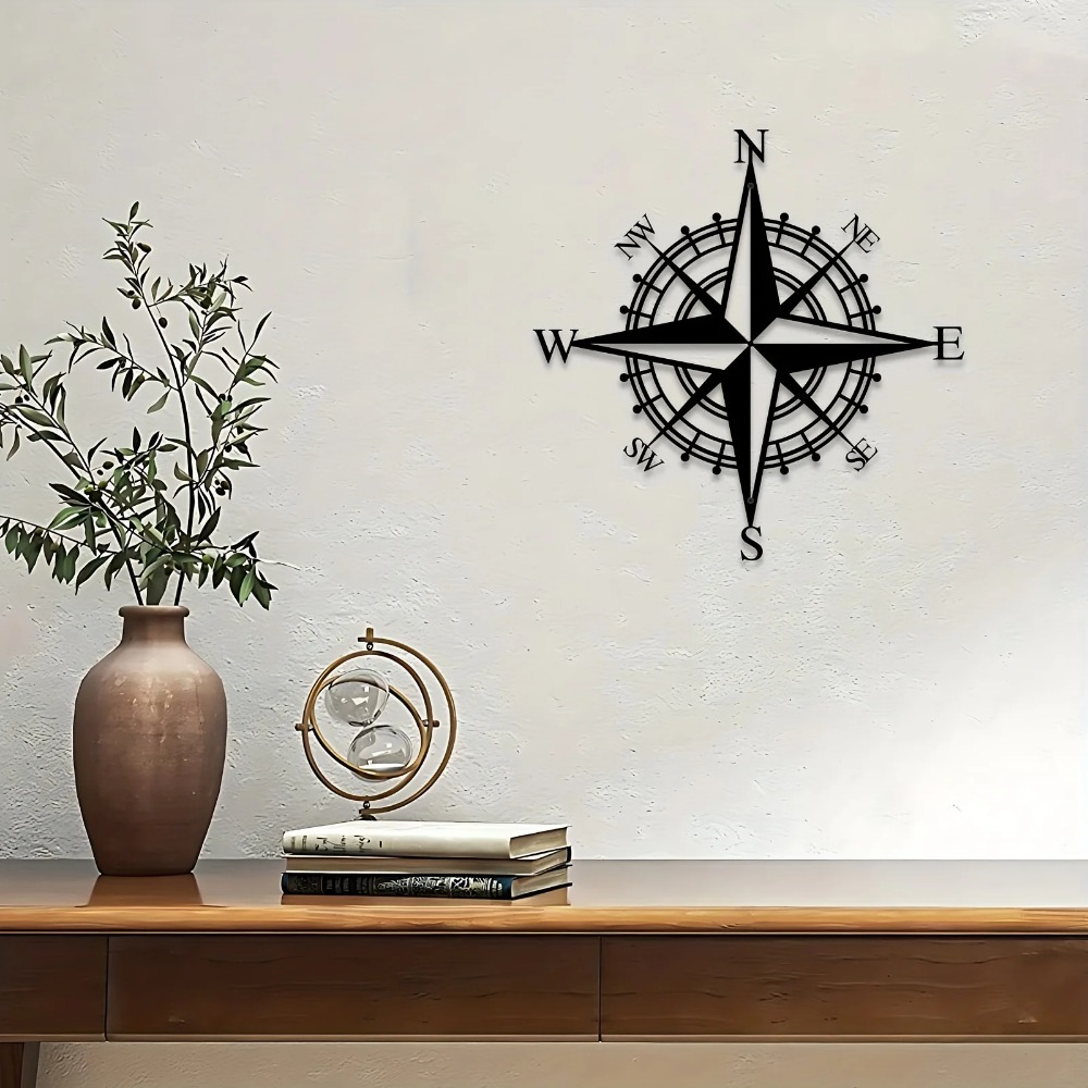 거실용 금속 나침반 벽 장식, 해양풍 철제 홈 데코,  - Home Decor Nautical 리뷰 및 가격