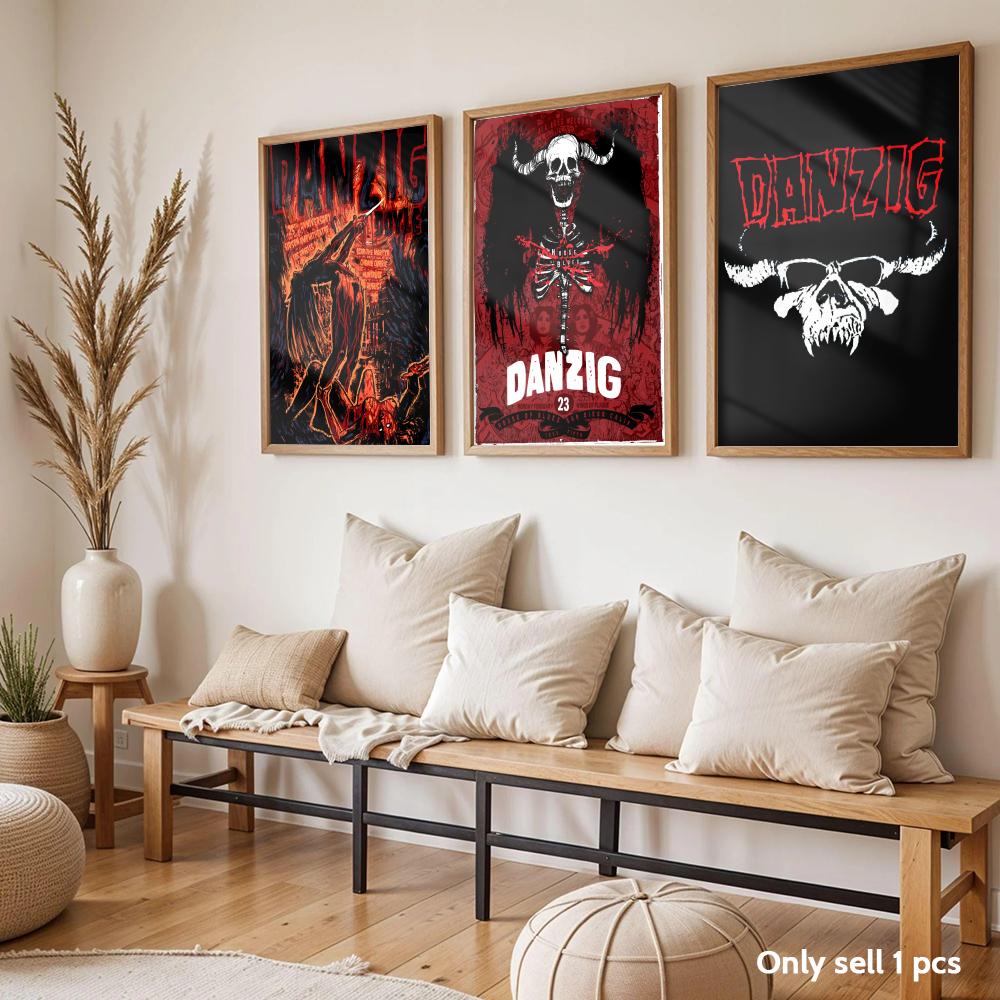 헤비메탈 밴드 D-Danzig 포스터 현대적인 자체 접 - Home Decor Living Room Ideas 리뷰 및 가격