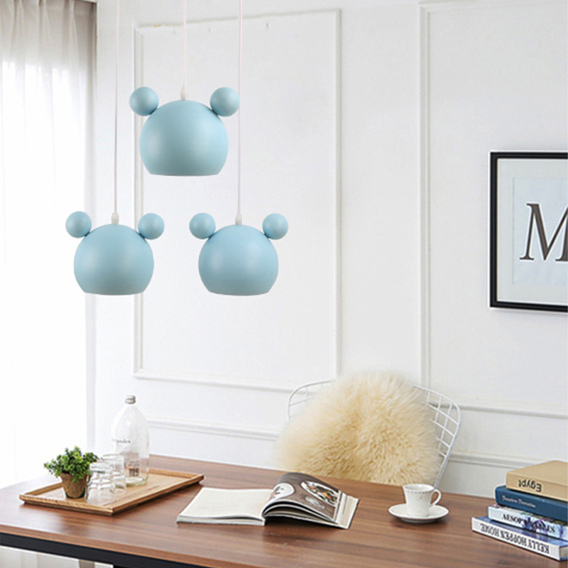 현대 미키 펜던트 조명 다이닝 룸을위한 다채로운 철 행 - Home Decor Disney 리뷰 및 가격