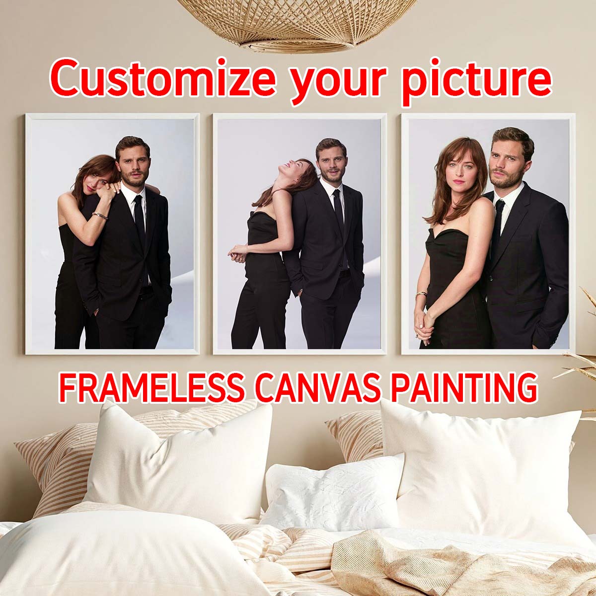 사진으로 제작하는 맞춤형 캔버스 그림, 웨딩, 생일,  - Home Decor Fabric 리뷰 및 가격