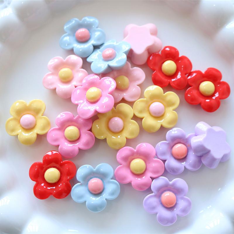 10PCS 반짝 이는 22x22mm 꽃 시리즈 머리핀  - Home Decor Flowers 리뷰 및 가격