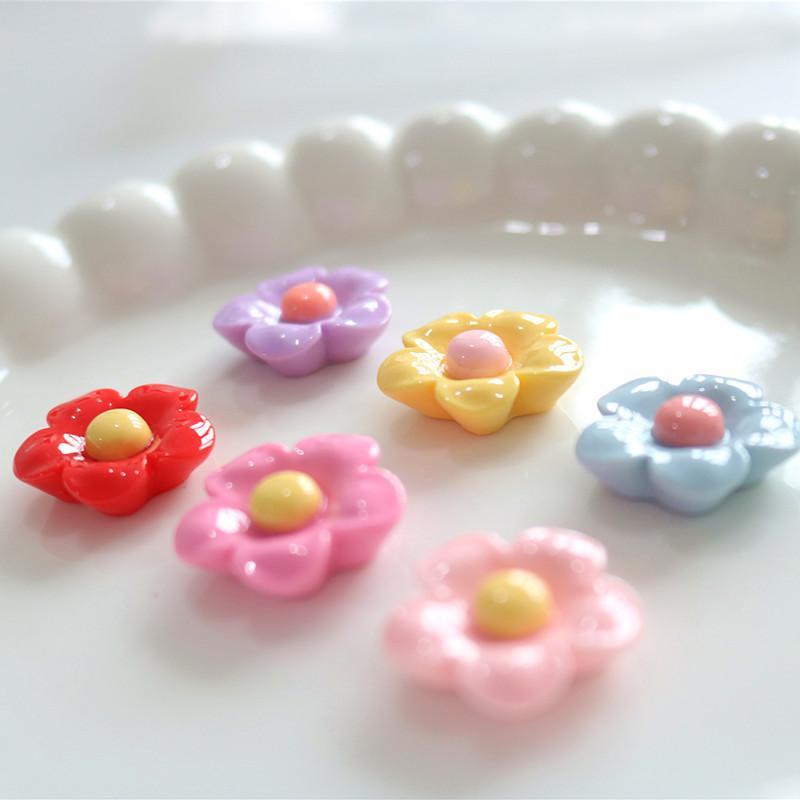 10PCS 반짝 이는 22x22mm 꽃 시리즈 머리핀  - Home Decor Flowers 리뷰 및 가격