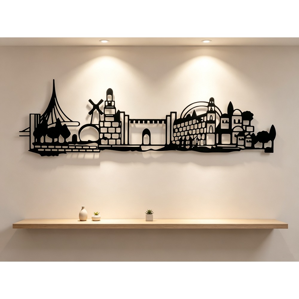 CIFBUY 금속 벽 장식 예술품, 예루살렘 스카이라인 - Home Decor In 리뷰 및 가격