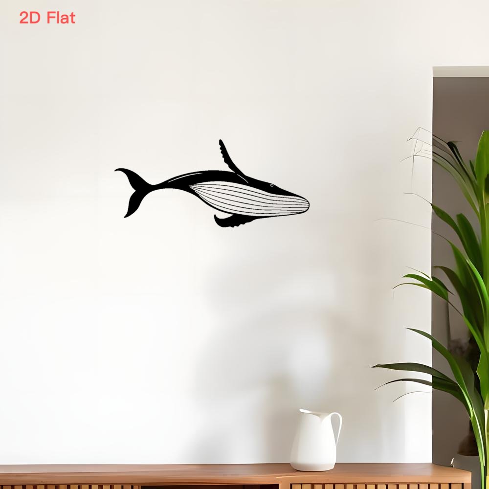 웅장한 고래 금속 벽 장식 레이저 커팅 단조 철제 2D - Home Decor Nautical 리뷰 및 가격