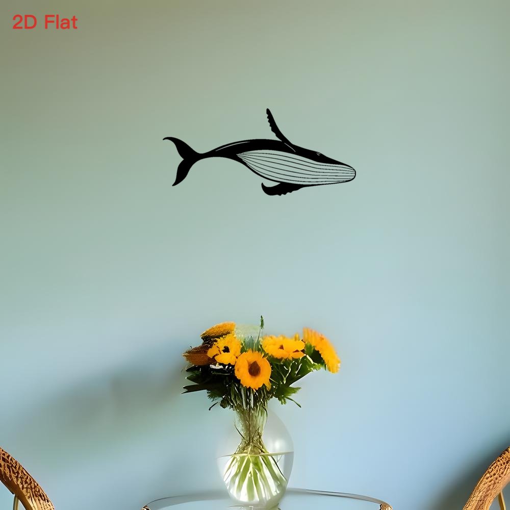 웅장한 고래 금속 벽 장식 레이저 커팅 단조 철제 2D - Home Decor Nautical 리뷰 및 가격