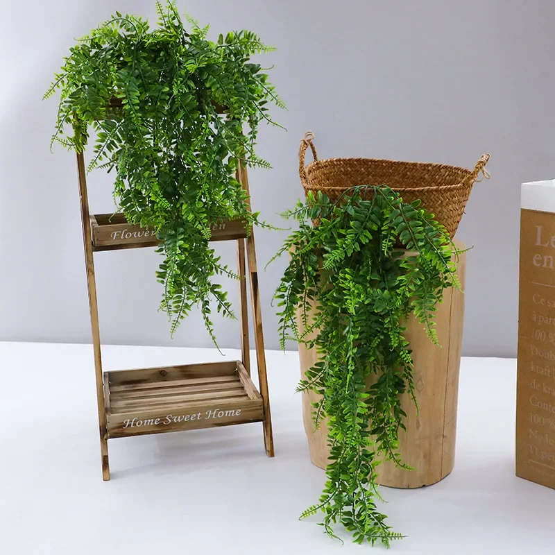 인공 매달려 식물 32 인치 가짜 보스턴 펀 플라스틱  - Rattan Plant Basket 리뷰 및 가격