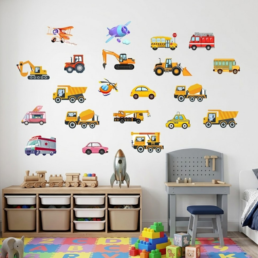 빛나는 자동차 벽 스티커 21개 세트 주야간 듀얼 컬러 - Home Decor Wall Stickers 리뷰 및 가격