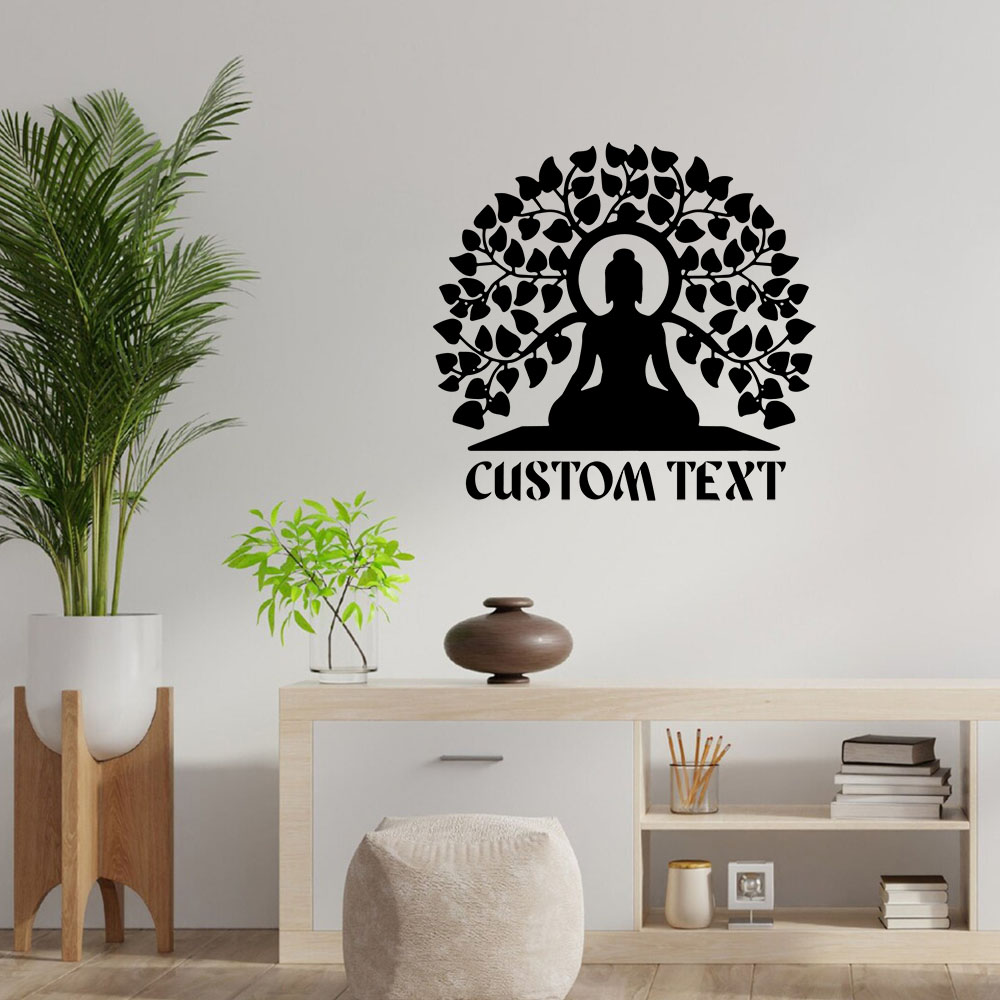 1PC 크리 에이 티브 부처님 맞춤형 텍스트 홈 장식  - Home Decor Wall Stickers 리뷰 및 가격