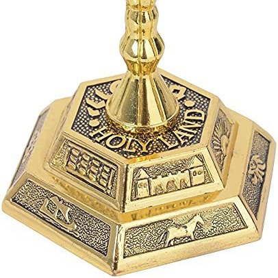 7개의 가지가 있는 메노라 유대교 가정 장식 촛대 장식 - Home Decor Com 리뷰 및 가격