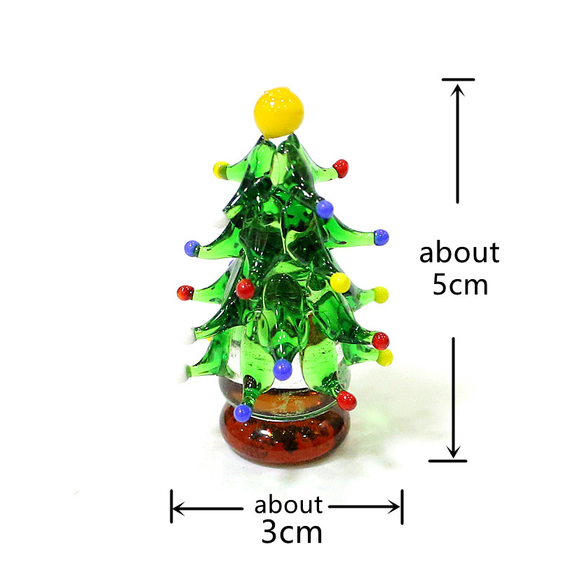맞춤 제작된 귀여운 미니 크리스마스 트리 유리 장식품, - Home Xmas Decor Ideas 리뷰 및 가격