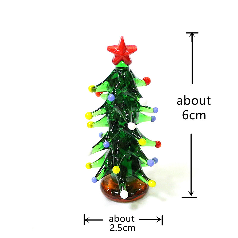 맞춤 제작된 귀여운 미니 크리스마스 트리 유리 장식품, - Home Xmas Decor Ideas 리뷰 및 가격