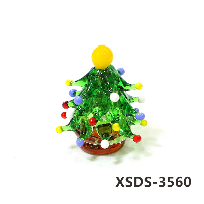 맞춤 제작된 귀여운 미니 크리스마스 트리 유리 장식품, - Home Xmas Decor Ideas 리뷰 및 가격