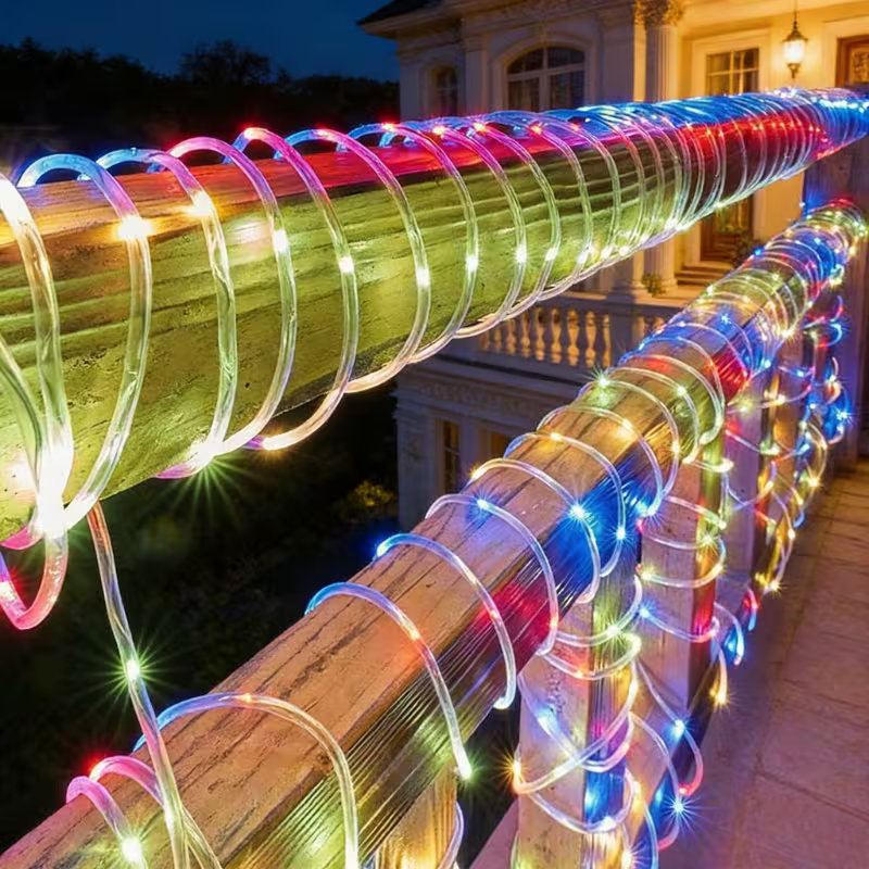 태양광 로프 조명 50/100 LED 방수 튜브 요정  - Rope Light Decoration 리뷰 및 가격