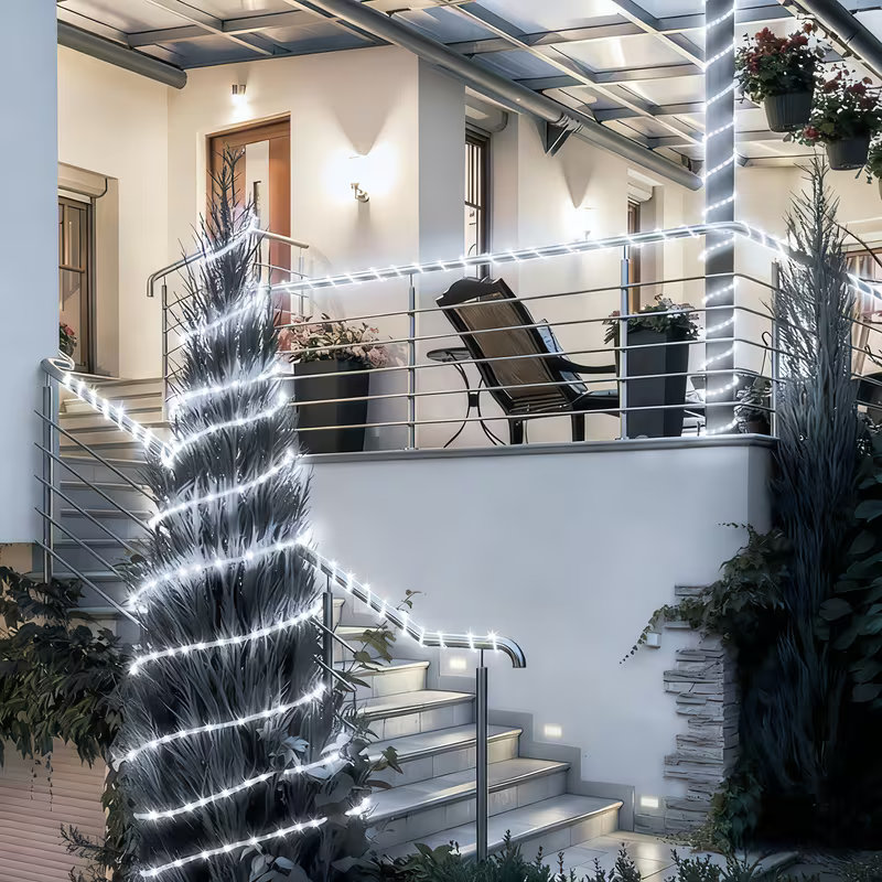 태양광 로프 조명 50/100 LED 방수 튜브 요정  - Rope Light Decoration 리뷰 및 가격