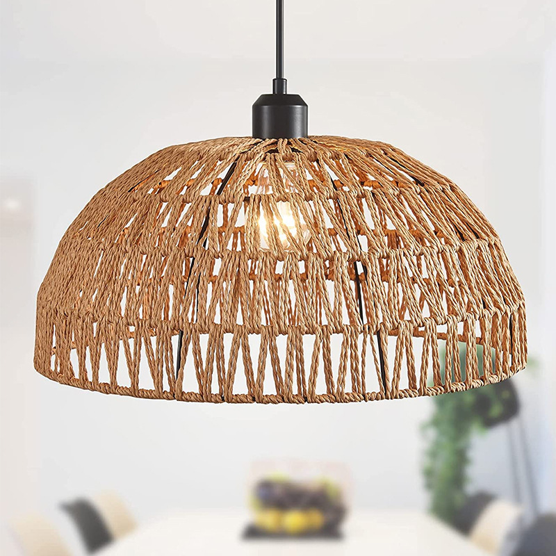 최신 일본식 대마 로프 직조 펜던트 조명 B&B 전원풍 - Rope Light Decoration 리뷰 및 가격