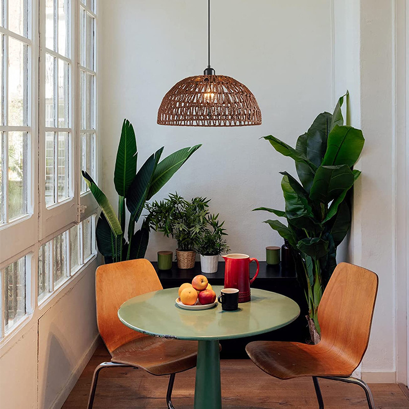 최신 일본식 대마 로프 직조 펜던트 조명 B&B 전원풍 - Rope Light Decoration 리뷰 및 가격