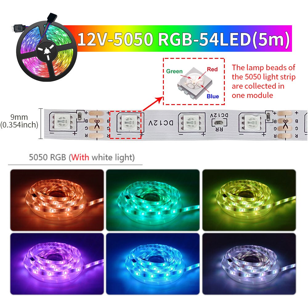 Tuya 스마트 라이프 LED 라이트 스트립, 블루투스 - Rope Light Decoration 리뷰 및 가격