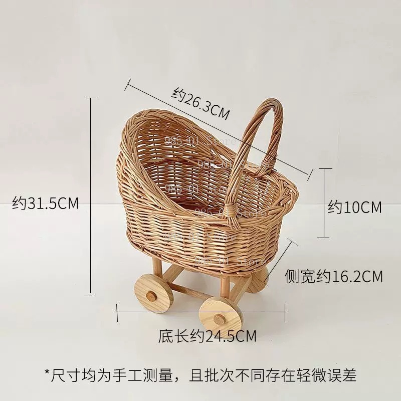 수공예 위커 바구니형 유모차 다기능 수납 바구니 (애완 - Rattan Plant Basket 리뷰 및 가격
